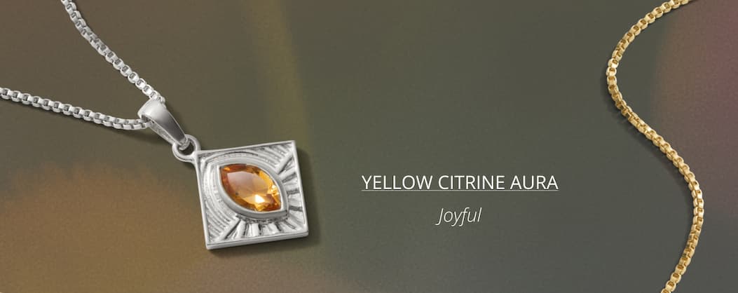 Aura Necklace - Yellow Citrine