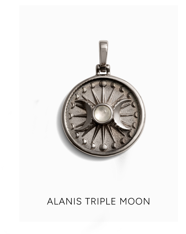 Alanis Triple Moon Pendant