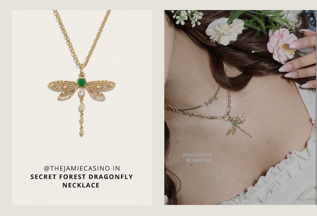 Secret Forest Dragonfly Necklace