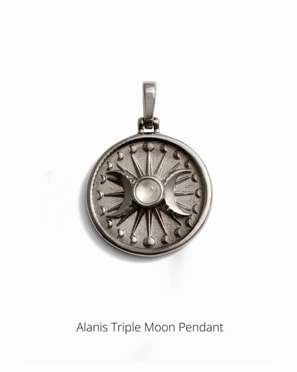 Alanis Triple Moon Pendant