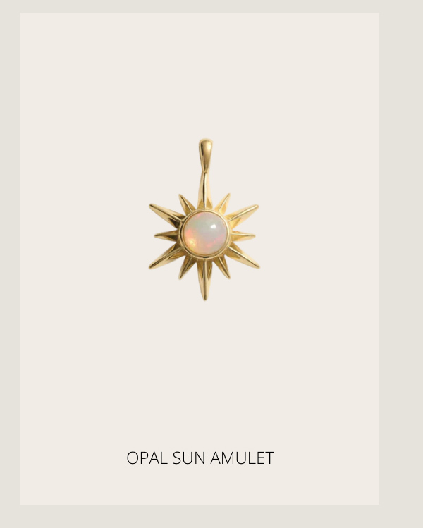 Opal Sun Necklace