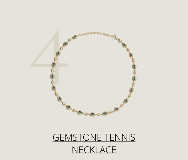 Gemstone Tennis Necklace