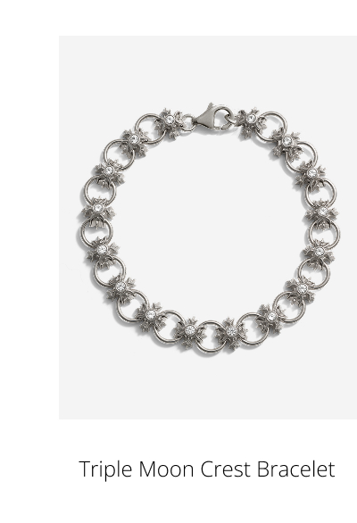 Triple Moon Crest Bracelet