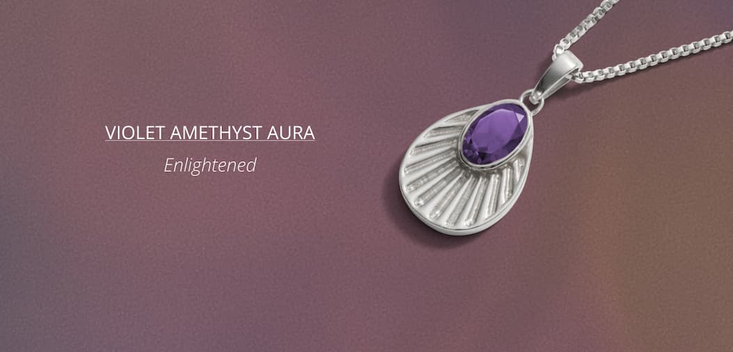 Aura Necklace - Violet Amethyst