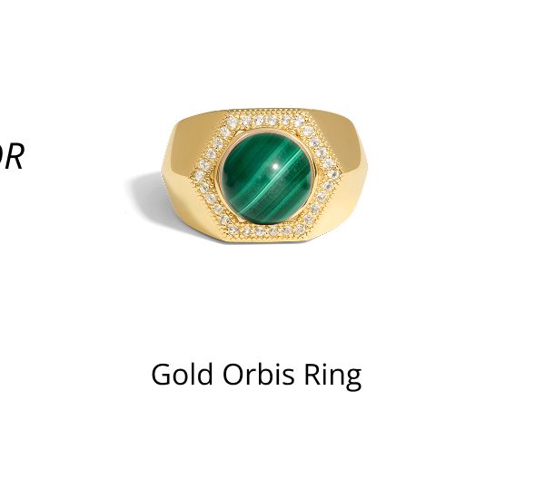 Gold Orbis Ring