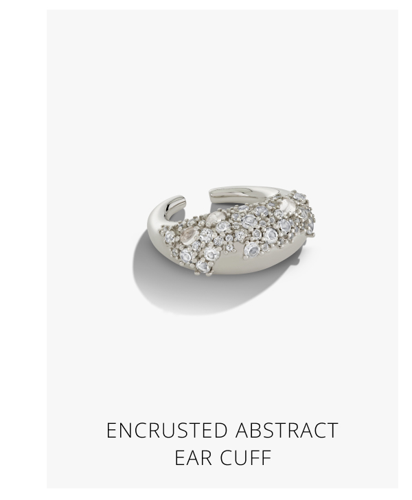 Encrusted Abstract Ear Cuff