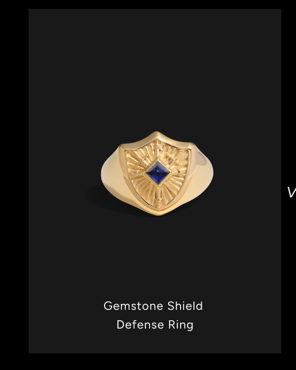 Gemstone Shield Pendant