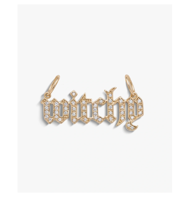 Witchy Nameplate Pendant