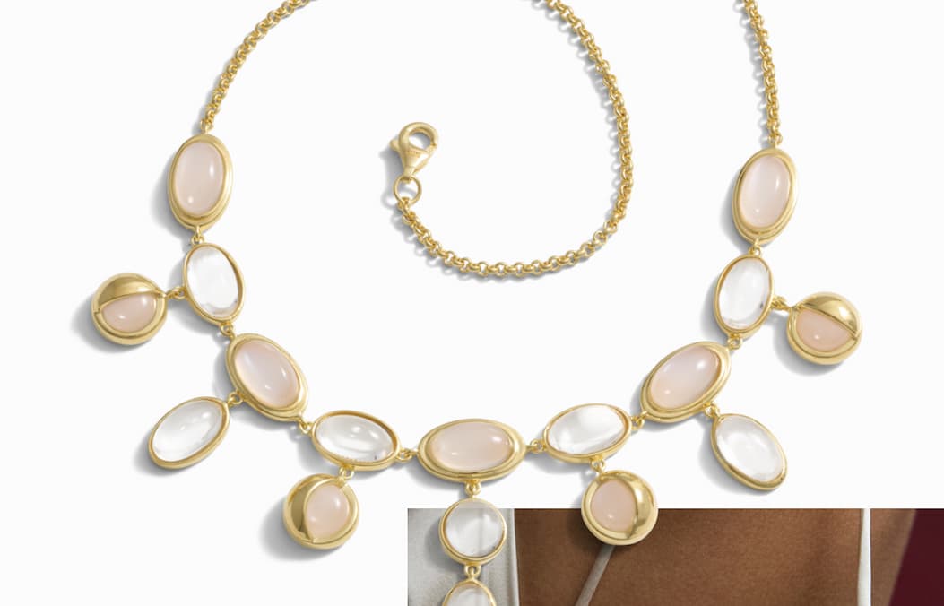 Midnight Reflection Collar Necklace