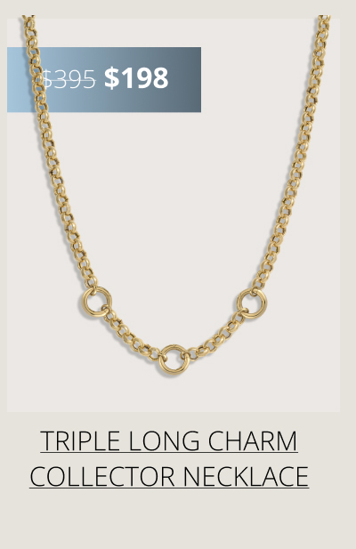 Long Triple Charm Collector Necklace
