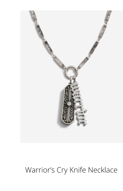 Warrior's Cry Knife Necklace