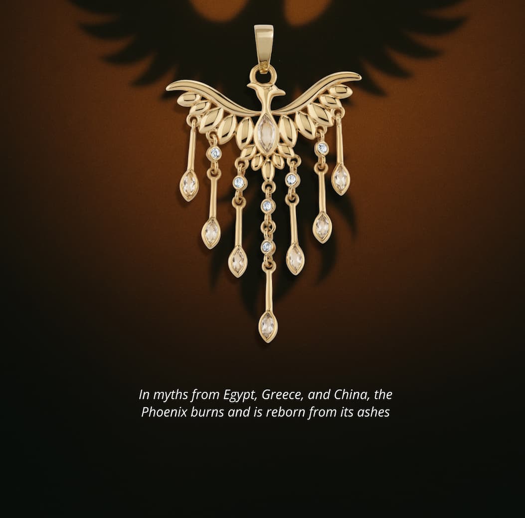 Chandelier Phoenix Necklace