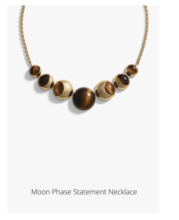 Moon Phase Statement Necklace