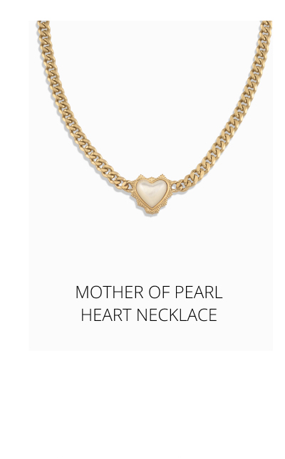 Mother of Pearl Heart Necklace