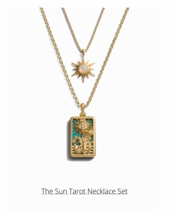 The Sun Tarot Necklace Set