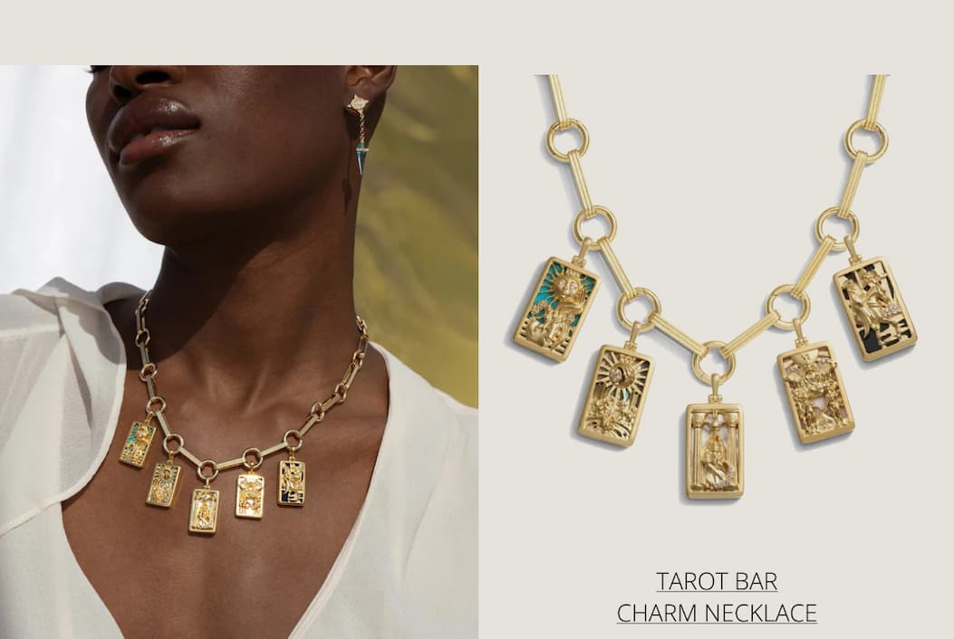 Tarot Bar Charm Necklace