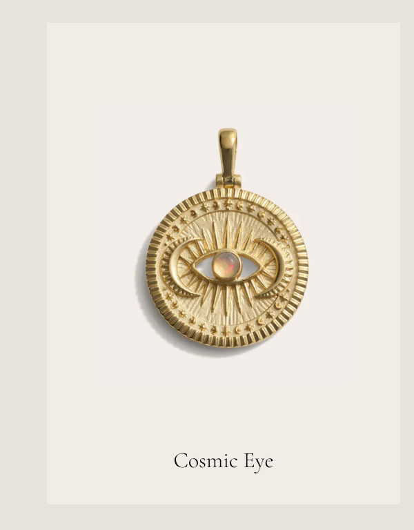 Cosmic Eye Coin Necklace