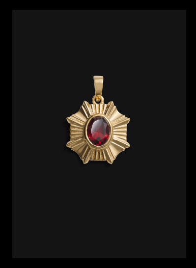 Red Garnet Aura Necklace