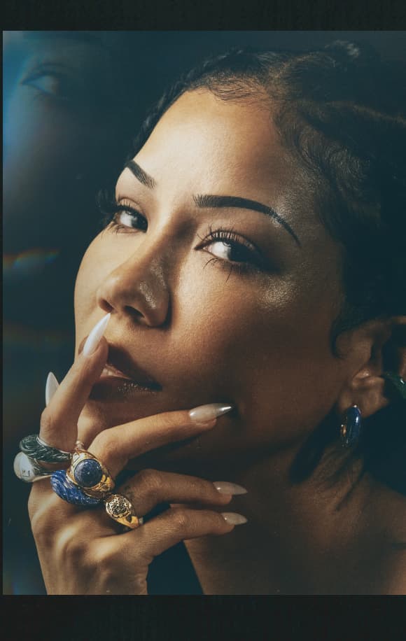 Jhene with Multi Rings from Collection.