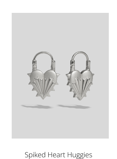 Spiked Heart Huggies