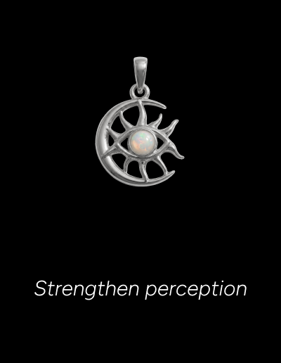 Cosmic Moon Eye Pendant