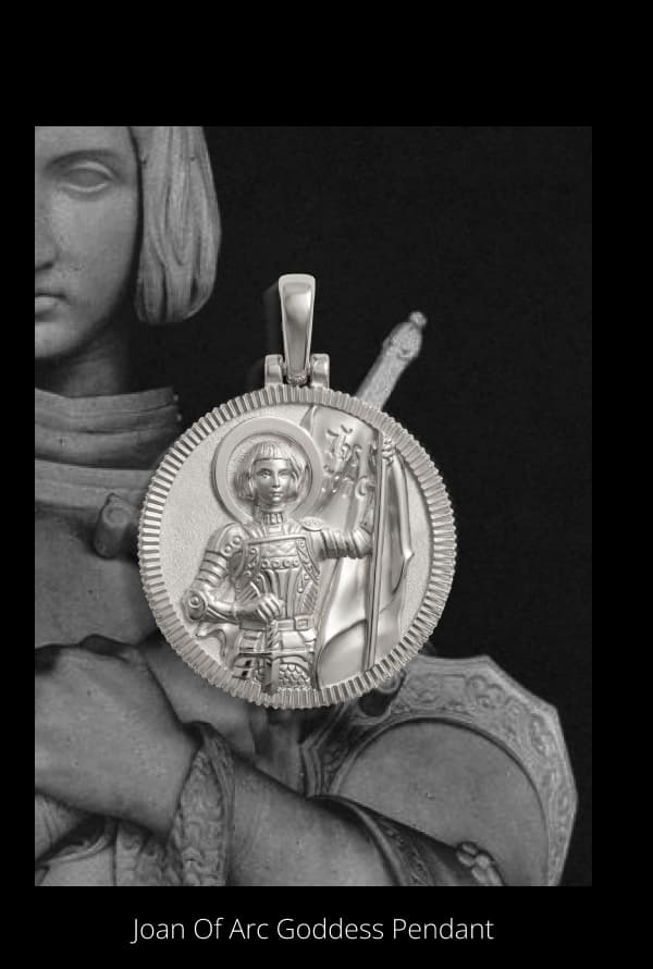 Joan Of Arc Goddess Pendant