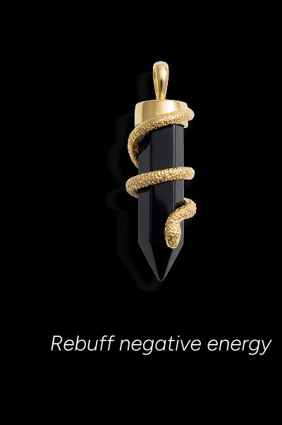 Rebuff Negative Energy - Onyx Serpent Crystal