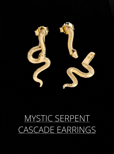 Mystic Serpent Cascade Earrings