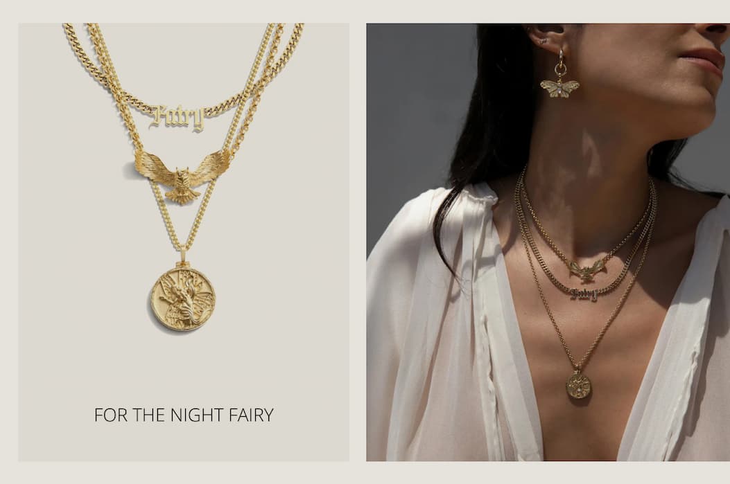 Night Fairy Necklace Set