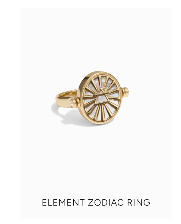 Zodiac + Element Flip Ring