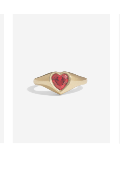 Heart Gemstone Ring