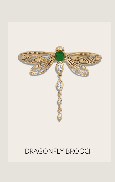 Secret Forest Dragonfly Brooch