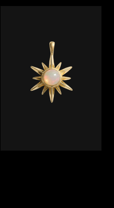 Opal Sun Necklace