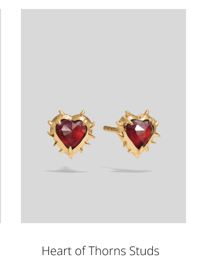 Heart of Thorns Studs