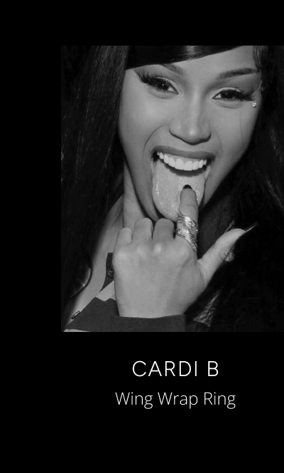 Cardi B Wing Wrap Ring