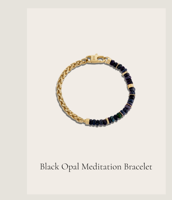 Black Opal Meditation Bracelet