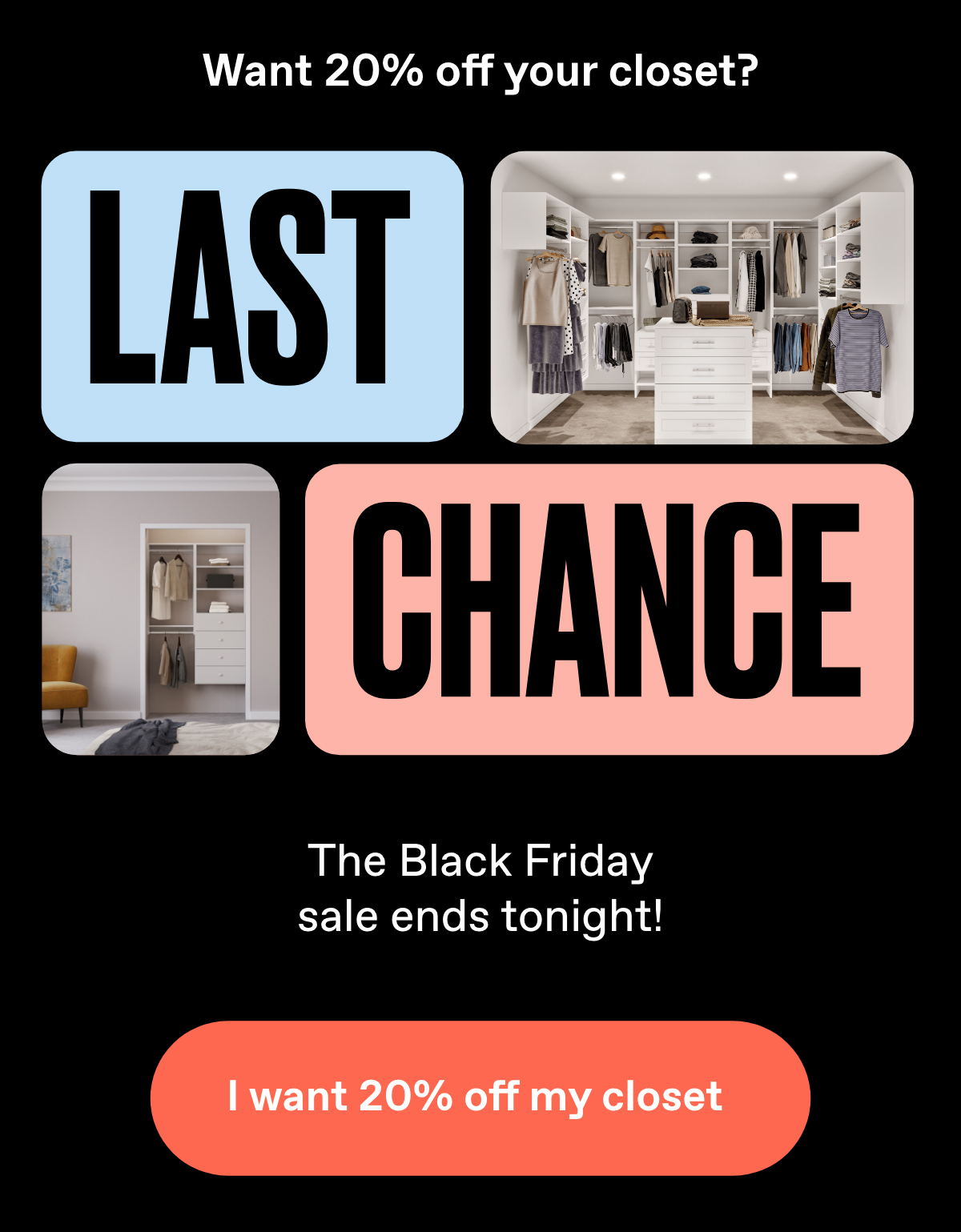 Closets are FLYING OFF THE SHELVES! Modular Closets