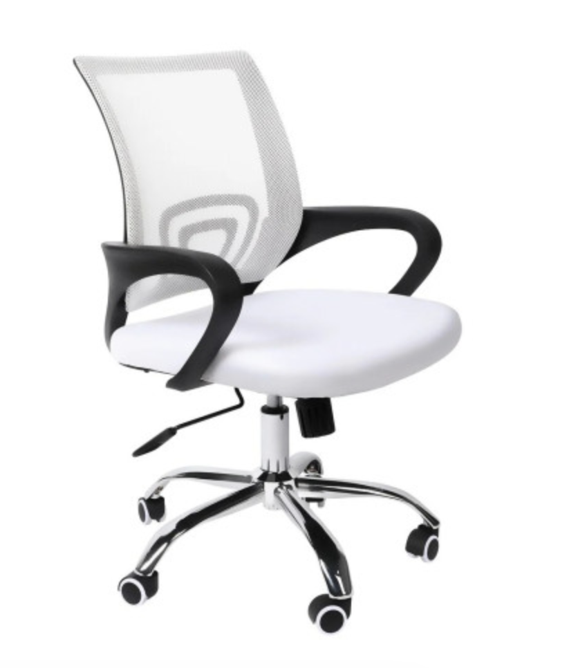 White Focus Office Desk Chair