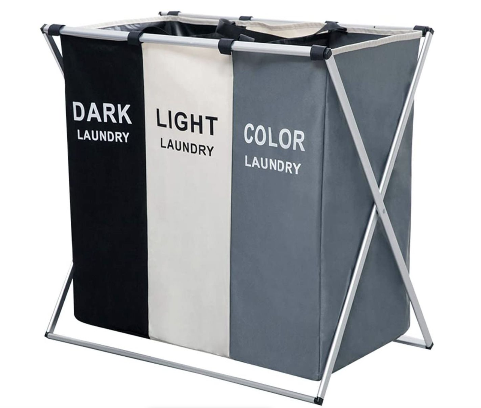 3-Section Laundry Basket