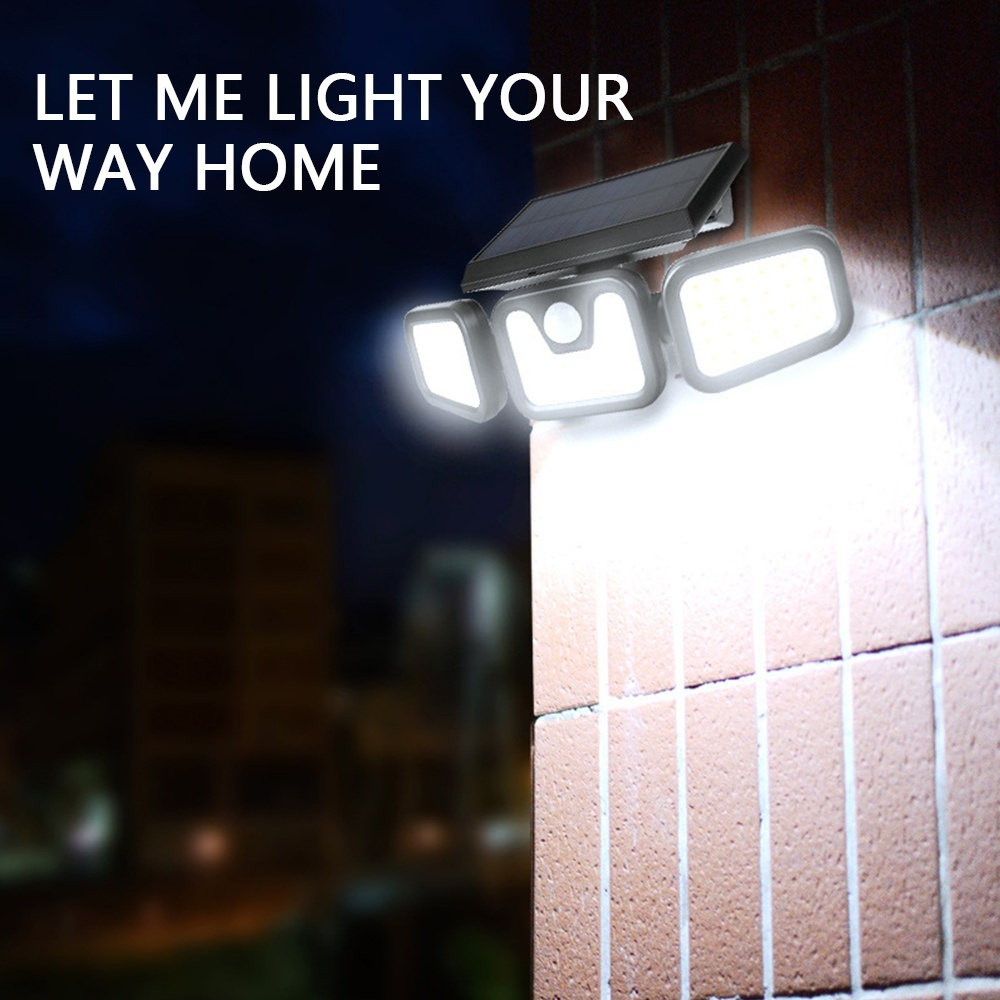 3-Head Solar Wall Lamp