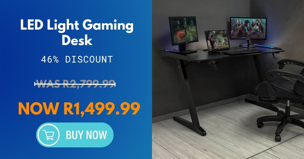 LED Light Gaming Desk