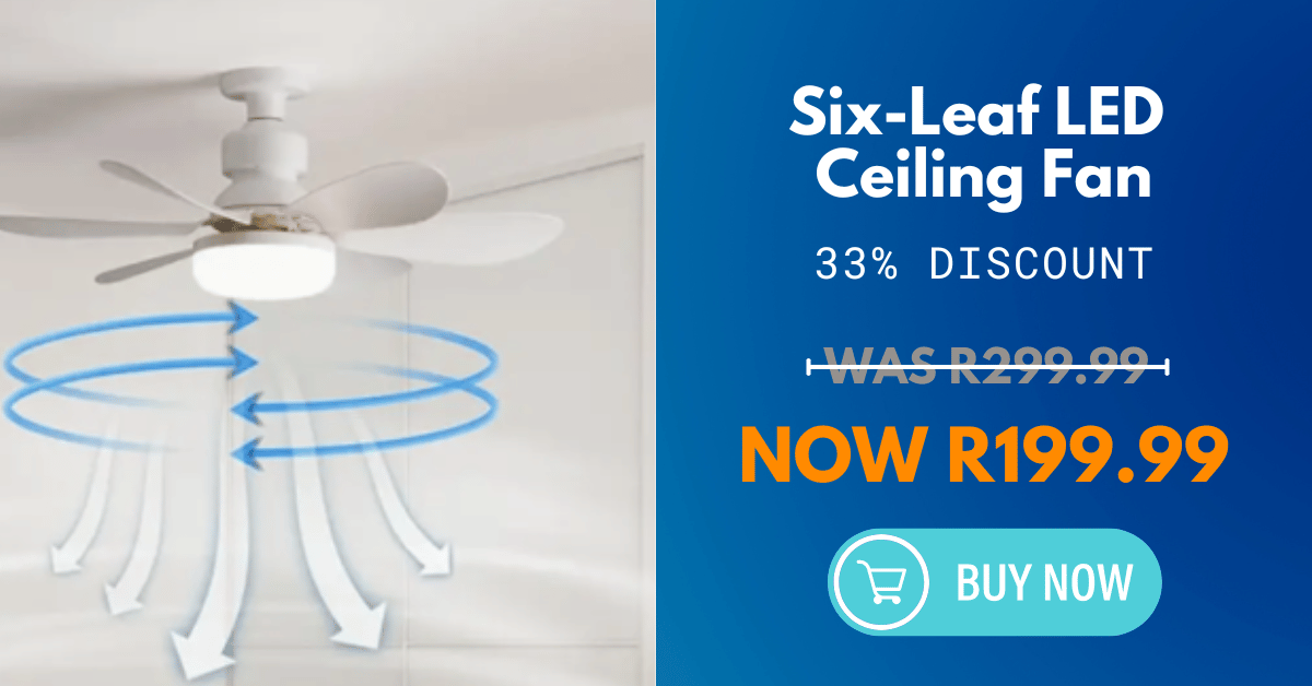 Six-Leaf LED Ceiling Fan