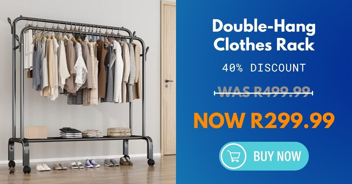 Double-Hang Clothes Rack