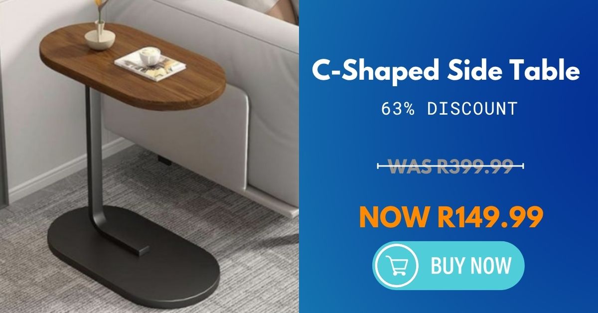 C-Shaped Side Table 