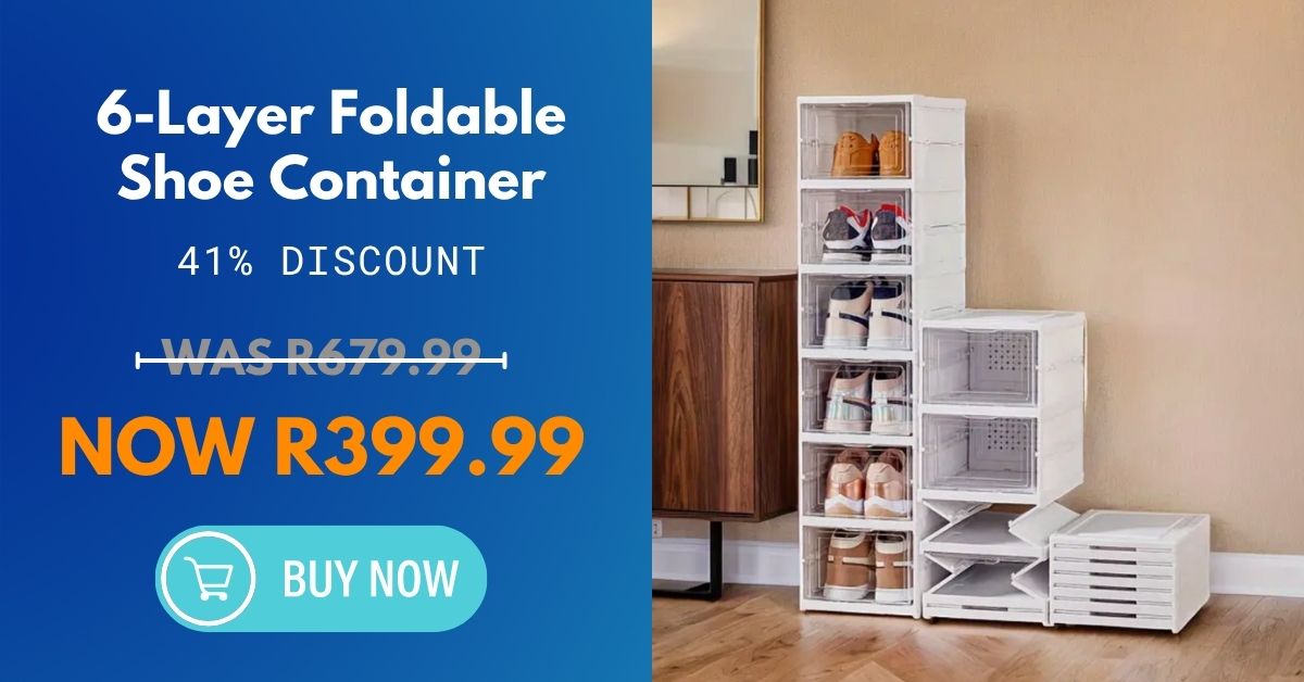 6-Layer Foldable Shoe Container