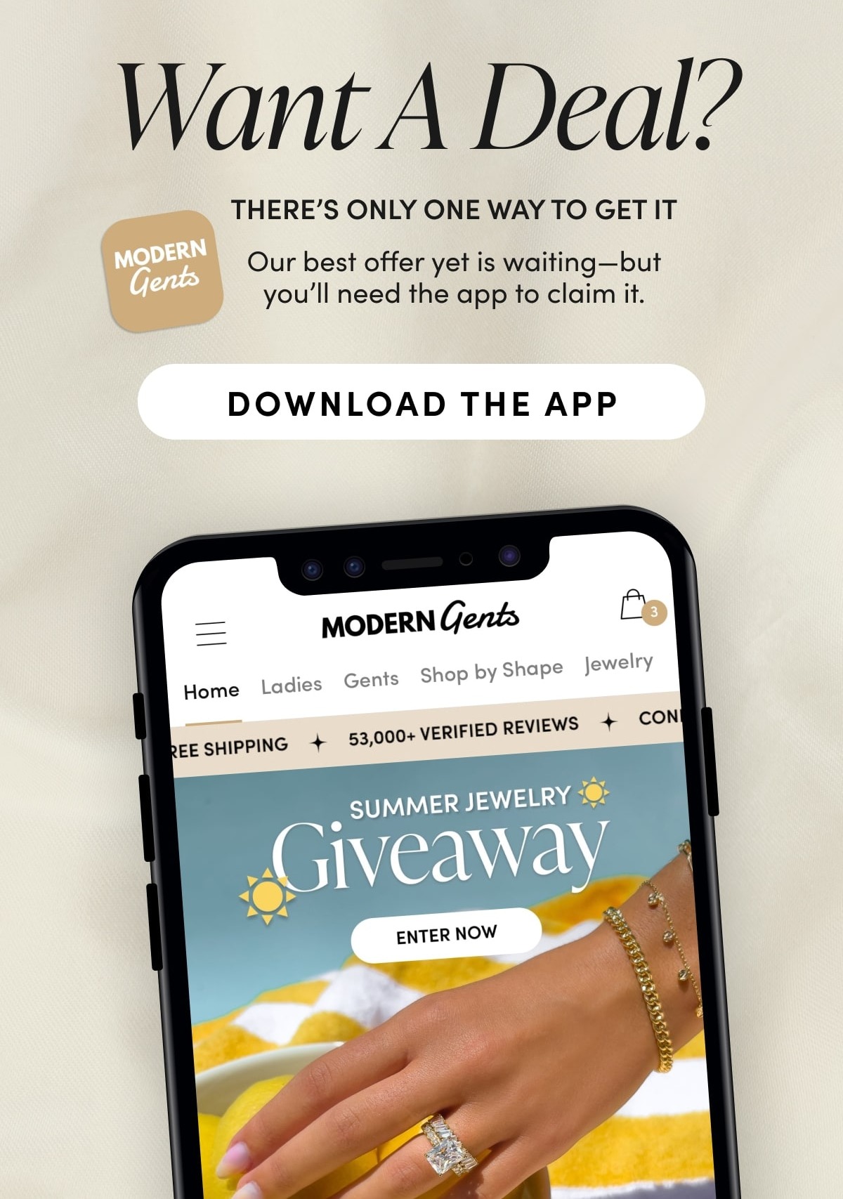 WantA Deal? There's only one way to get it. Our best offer yet is waiting - but you'll need the app to claim it. Download the App.