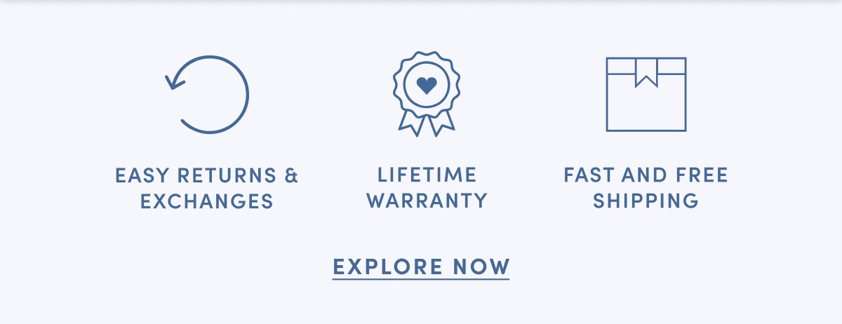 100% Happiness Guaranteed. Easy Returns & Exchanges. Lifetime Warranty. Fast & Free Shipping. Explore Now.