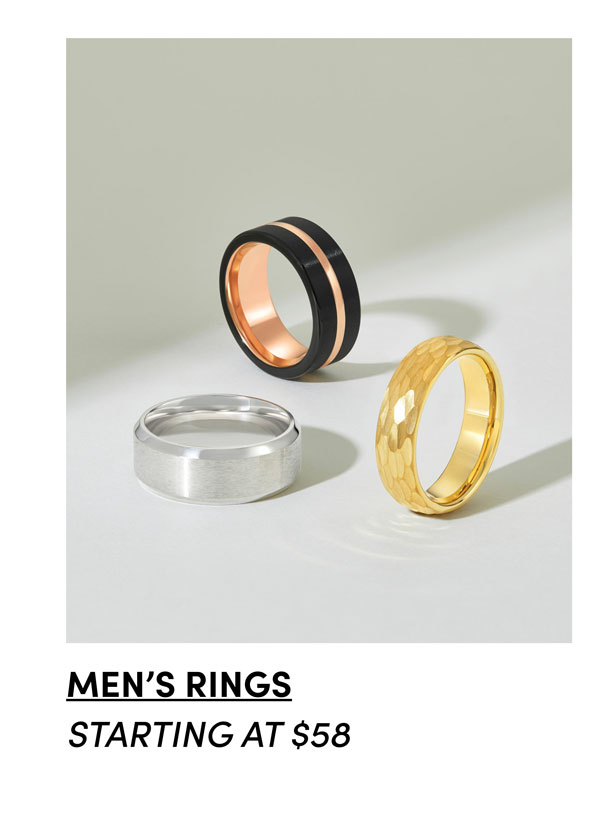 Men's Rings. Starting at $58