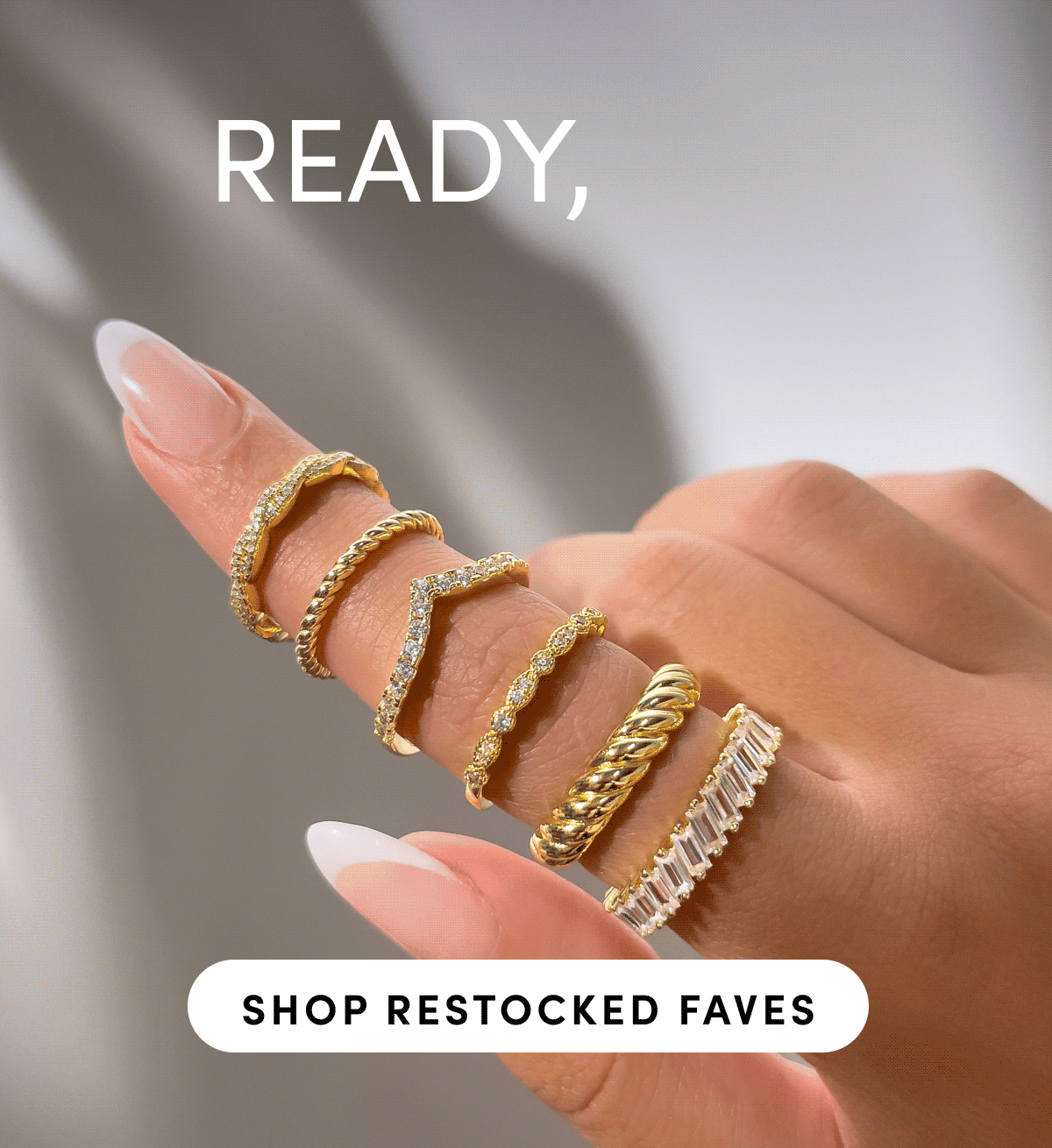 Ready, Set, Shop! Shop Restocked Faves.