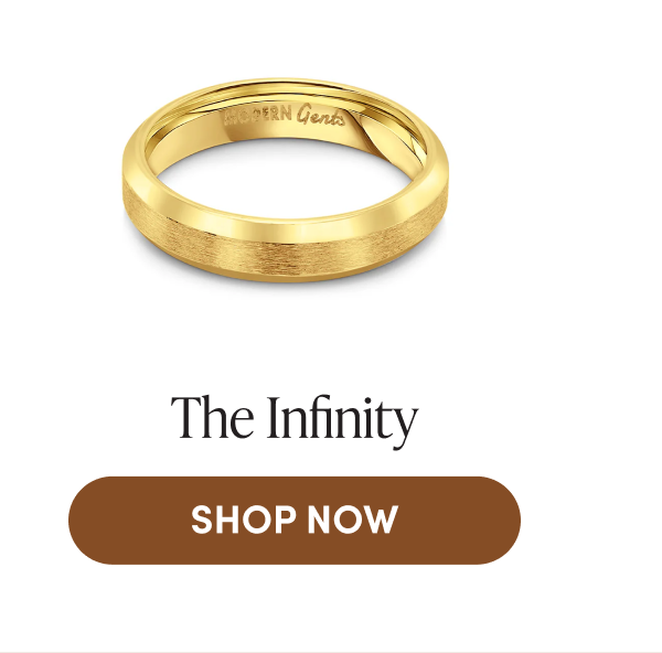 The Infinity A half-eternity chevron band with an eye-catching silhouette SHOP NOW